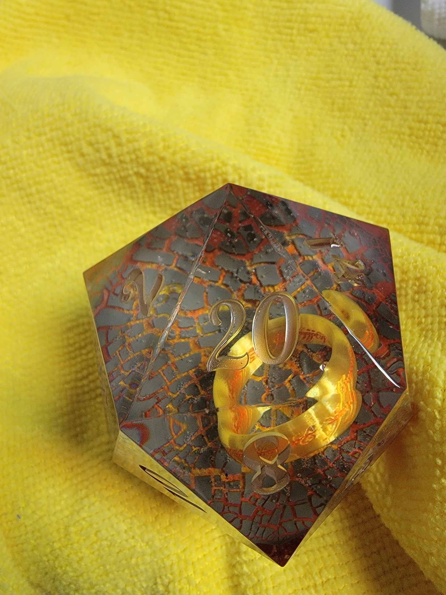 B-Grade Gold Elvish Ring- In Lava