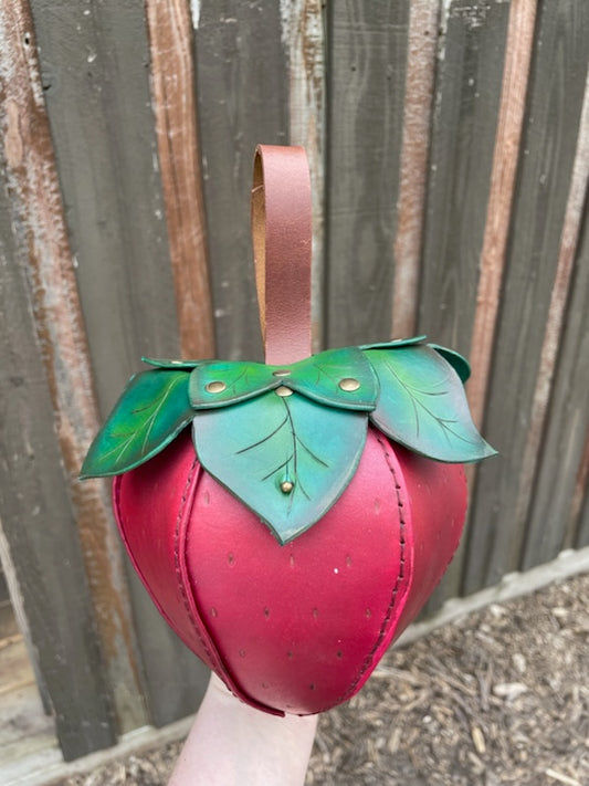 Leather Strawberry Bag